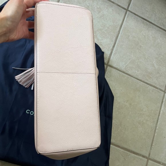 Cole Haan – Natalie Collection Leather Tote PEACH BLUSH - Picture 6 of 8